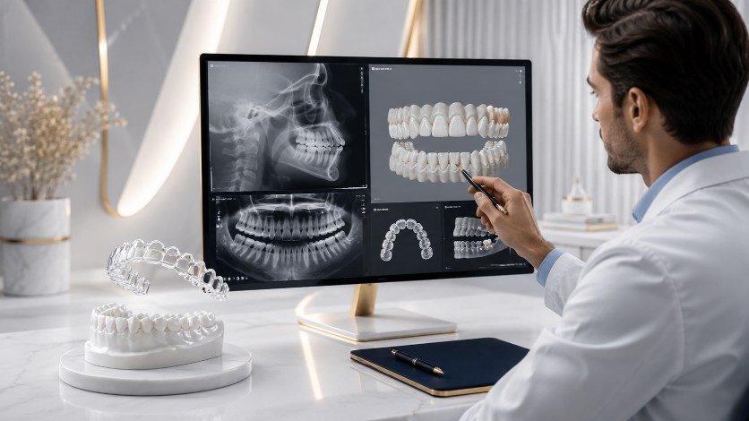 علاج العضة العميقة Deep Bite بالتقويم الشفاف